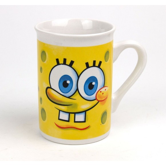 2011 Sponge Bob Square Pants Dual Face Coffee Mug Cup By Frankford Candy LLC - Picture 3 of 6